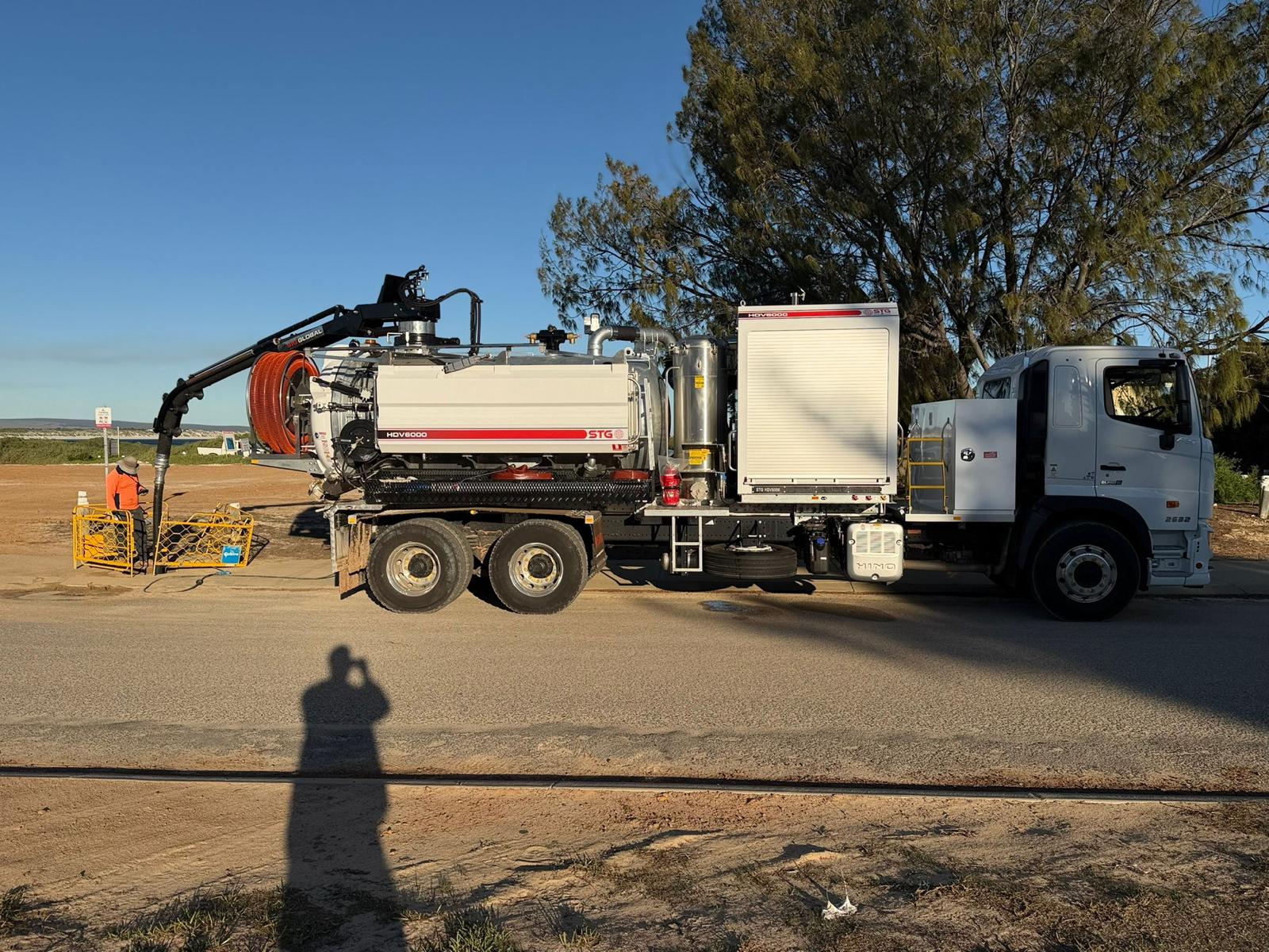 STG HDV600 vacuum excavator spoil tank